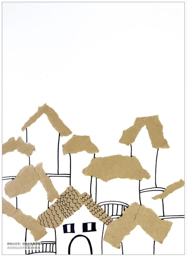 春天的风景画儿童画，创意儿童画教程