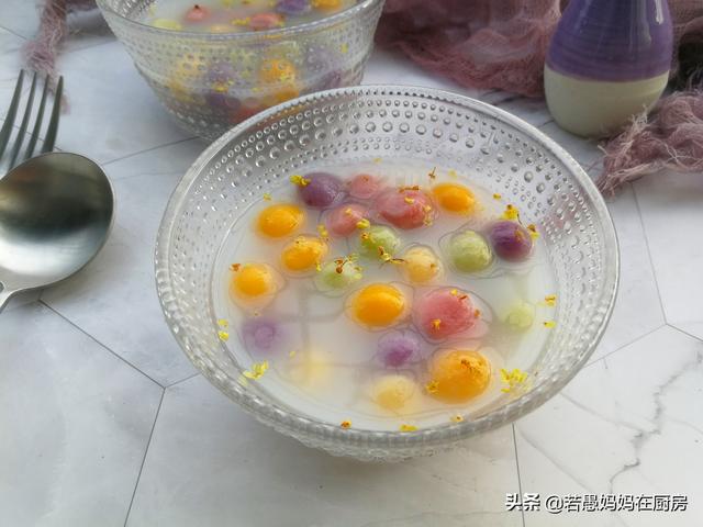 制作五彩汤圆的步骤，教你做彩色小汤圆