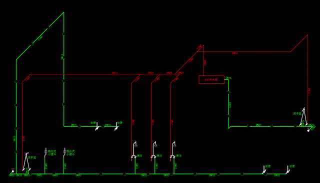 在天正暖通中如何画一根管道，天正给排水管道立管怎么画（环艺实操天正给水系统）