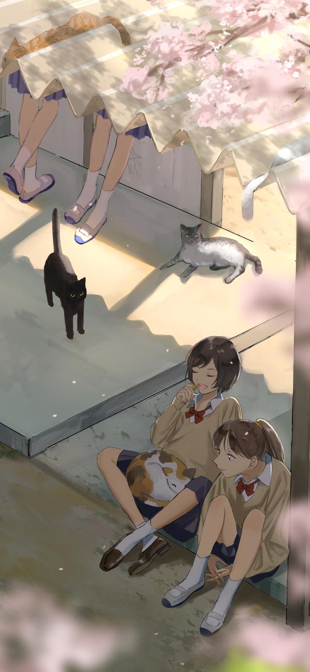 动漫照片，动漫照片男生霸气（分享一些好看的治愈系动漫插画壁纸图片）