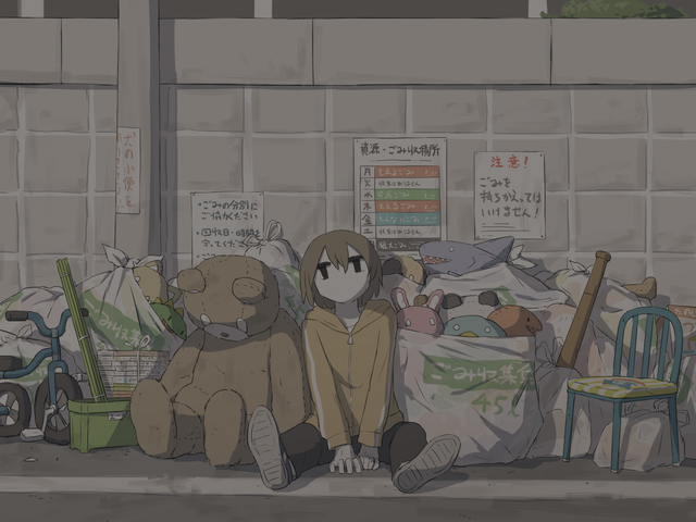 日本插画师：Avogado6，日本插画师kiyo（丧系插画壁纸图片）