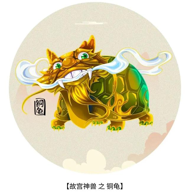 可爱大合集，可爱系列（故宫里的神兽插画系列图片）