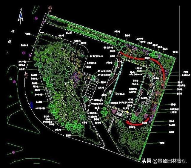 园林景观cad图纸大全，175个别墅庭院/屋顶花园全套方案CAD图纸