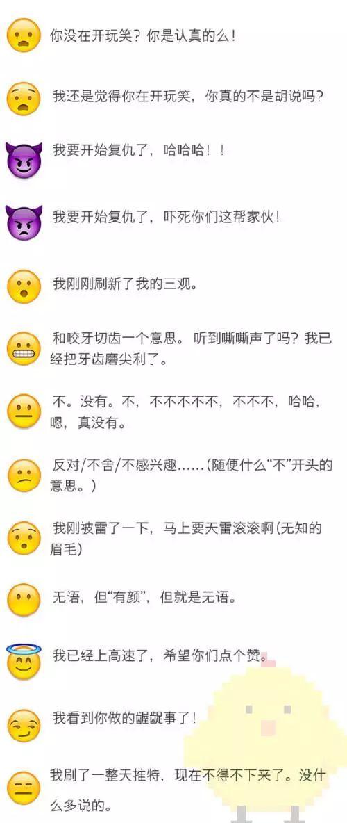 微信表情意思(85个表情包含义对照表)