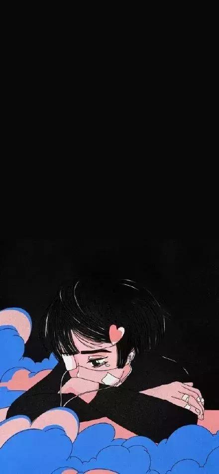 黑暗+丧风格图片，微信头像，黑暗+丧风格图片（每日壁纸丨黑色系列丧气壁纸）