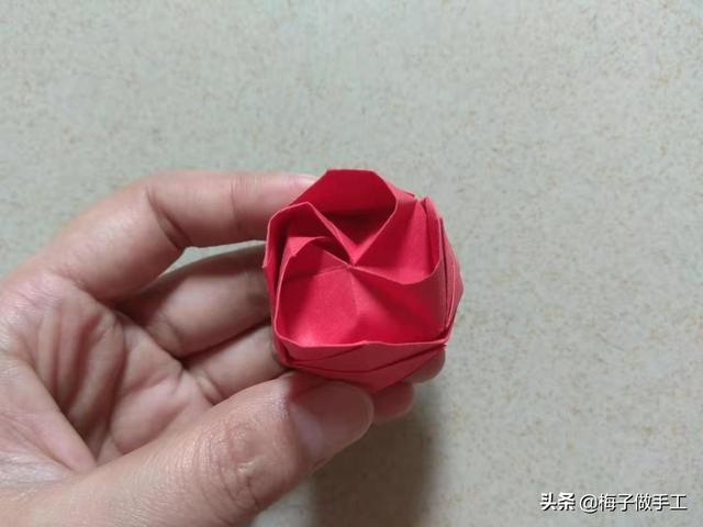 正版川崎玫瑰折法图解，川崎玫瑰折法（详细的图文教程来了）