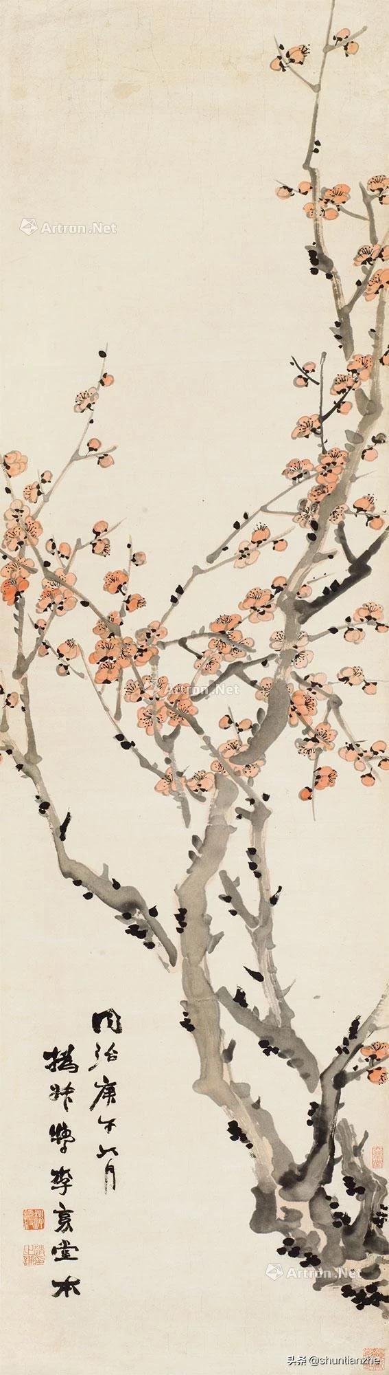 写意梅花100种画法，构图一百例，学完够用了