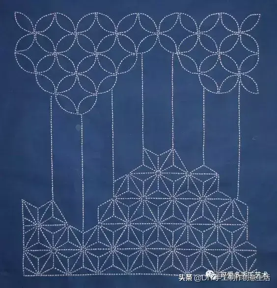 刺子绣入门针法教程，精致优雅的刺子绣