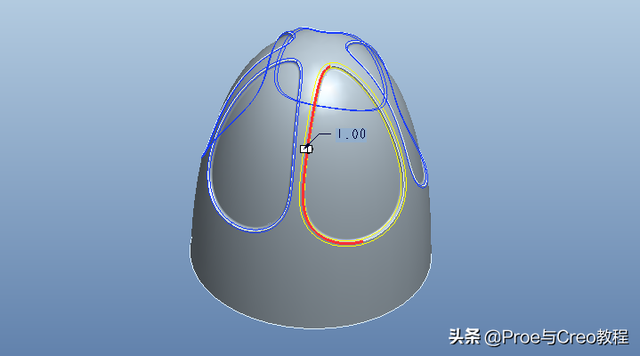 如何用creo画球体，creo怎么画圆锥体（Proe曲面建模创建球形把手）