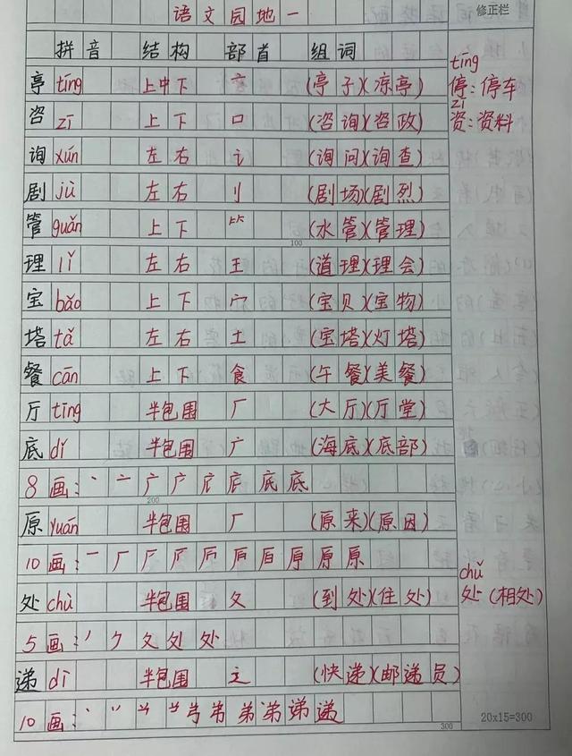 什么田野填合适的词，什么的田野填空词语（二年级语文下册语文园地一课文笔记）