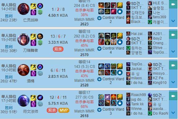 lol情侣id，推荐有趣的lol情侣id（新SKT除Faker外双排都是十连胜）