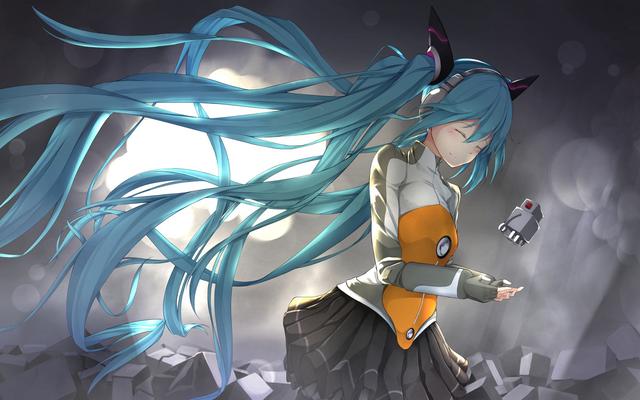 甜美少女初音未来，初音未来糖果少女（分享一组甜美少女初音未来壁纸图片）