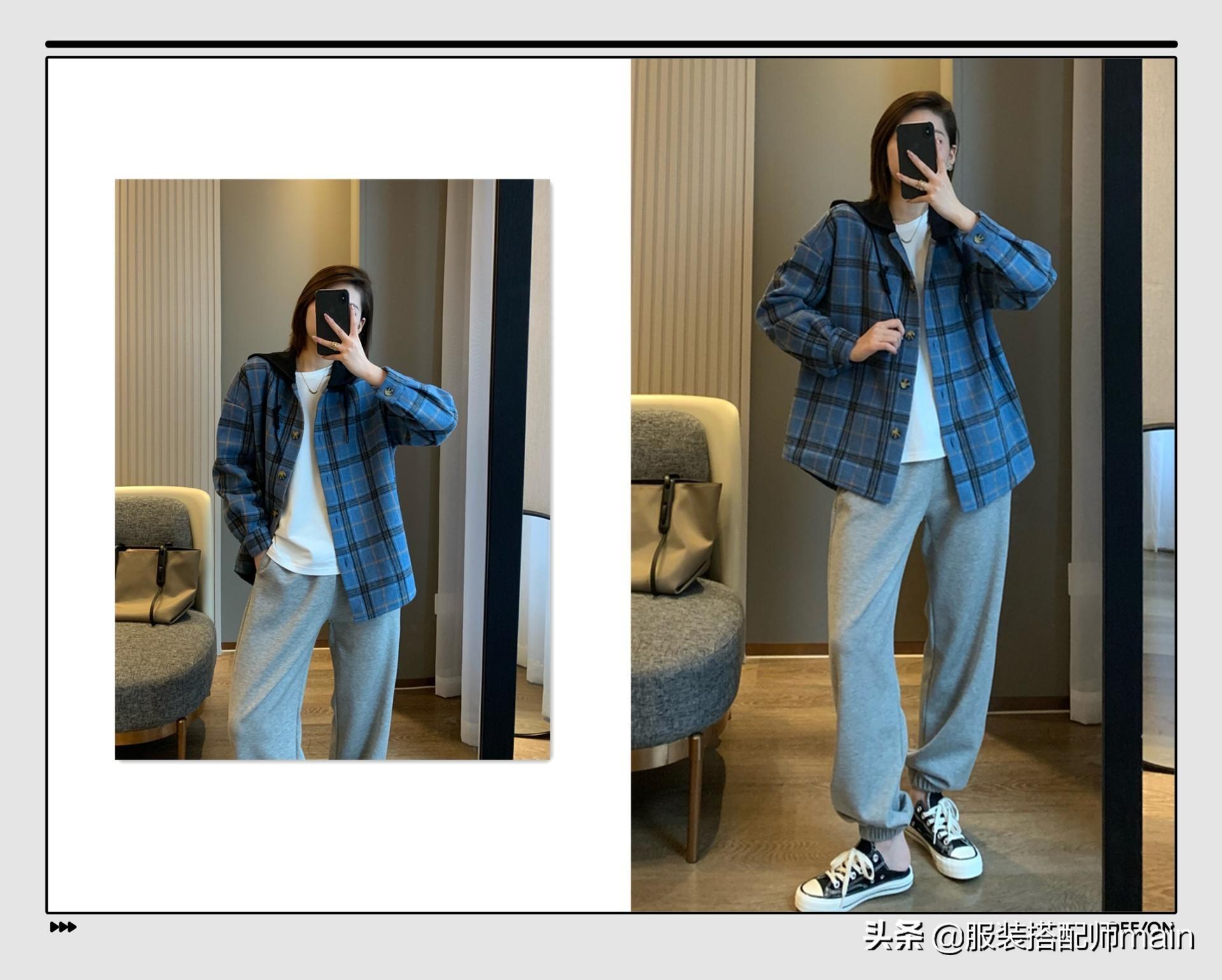 好看的格子衫搭配，格子衣服内搭什么颜色衣服好看