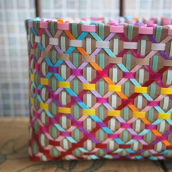 手工纸折手提篮，手工纸折手提篮教程（26款打包带编的包包）