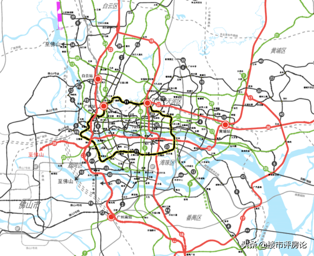 地铁广州线路图，广州地铁全部线路图最新（广州53条地铁高清规划图流出）