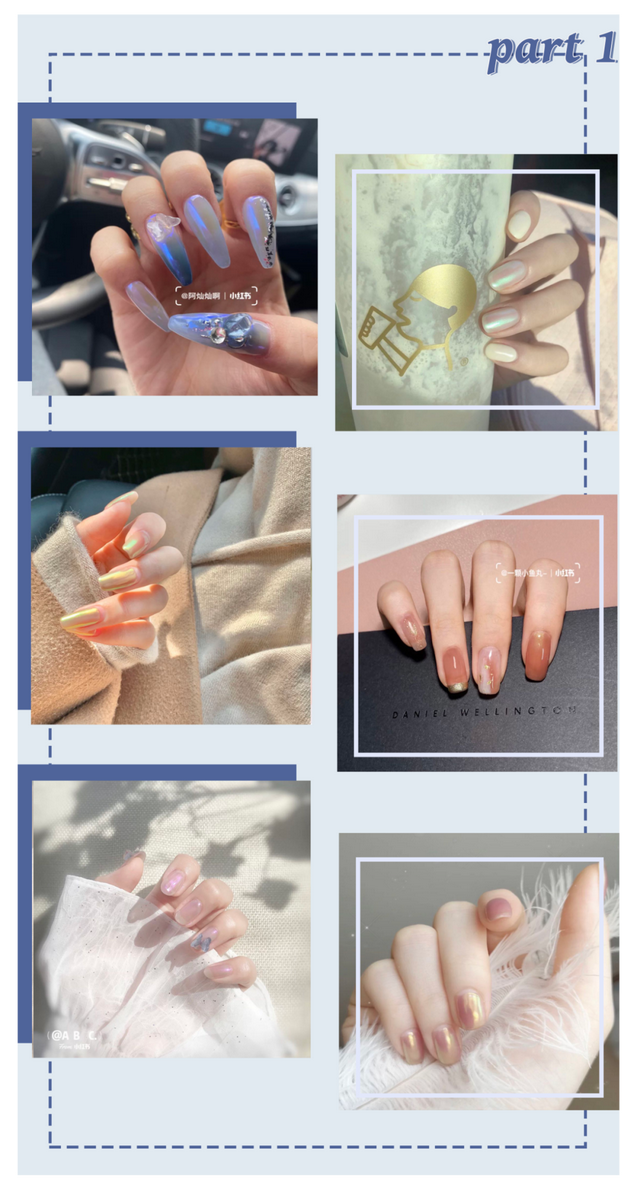 显白的指甲图片，显白指甲图片 款式渐变（精致又高级，还很显手白）