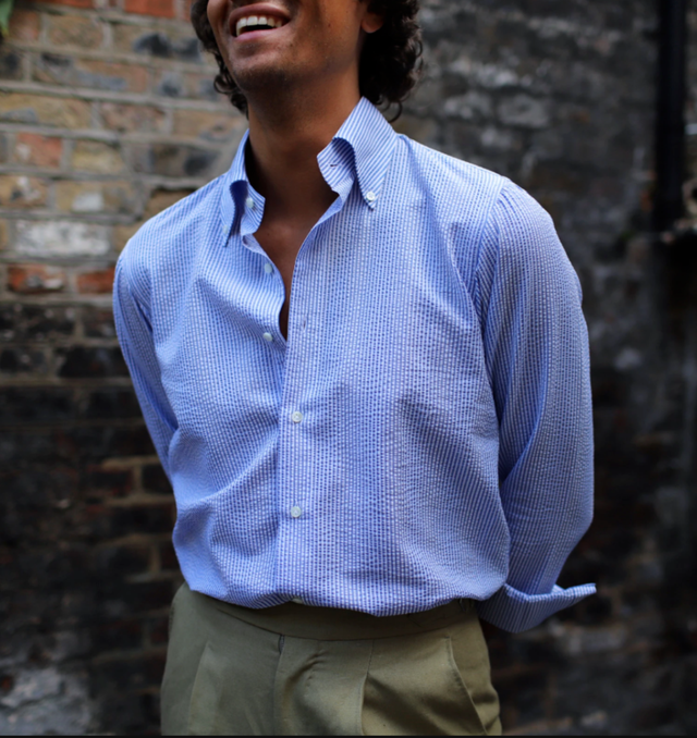 泡泡纱是什么面料，泡泡纱面料的优缺点（为什么说泡泡纱是夏日男士的穿搭首选面料）