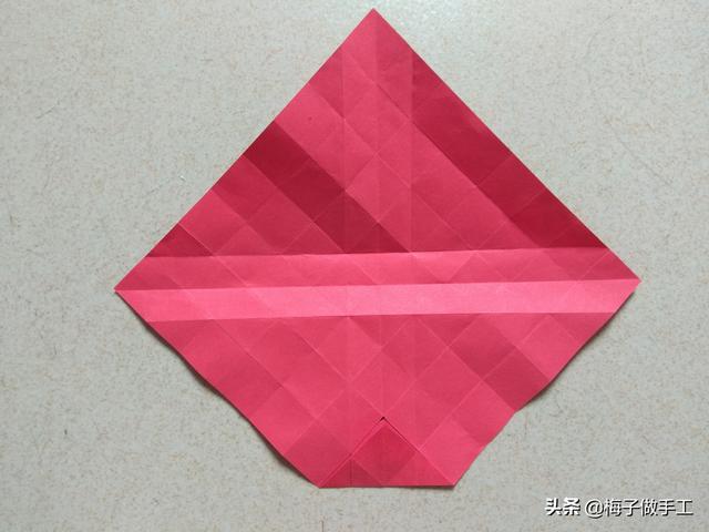 正版川崎玫瑰折法图解，川崎玫瑰折法（详细的图文教程来了）