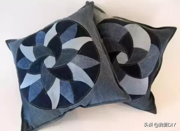 牛仔裤旧物改造，牛仔裤旧物改造坐垫（牛仔裤改造第二波）