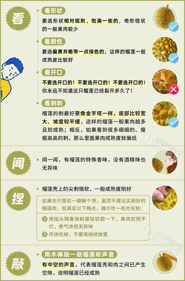 榴莲冷冻好吃还是冷藏好吃，榴莲冰冻好吃还是不冻好吃（牢记几招，保你一开一个准）