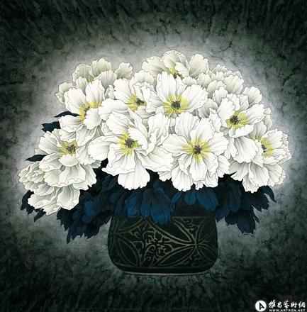 王天胜国画精品欣赏，现代工笔画院院长王天胜作品