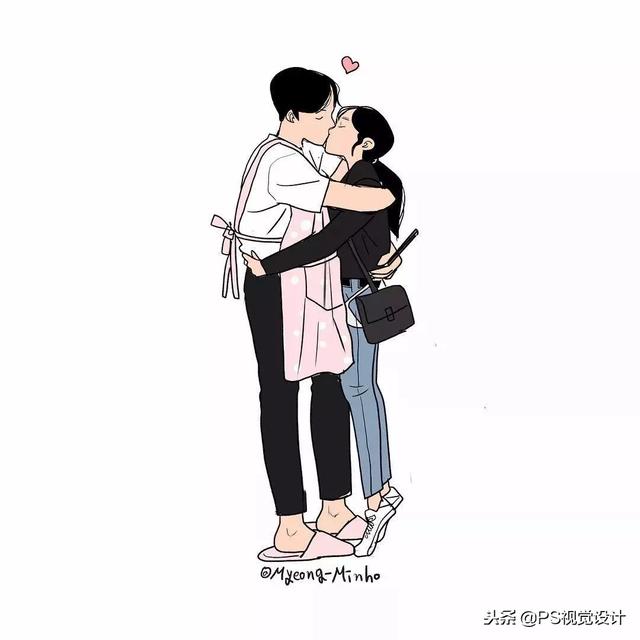 韩国插画师Myeong-Minho甜蜜日常插画，myeong minho插画师（成为少女们都想要的爱情图片）
