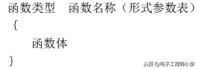 单片机h什么意思 单片机C语言之函数