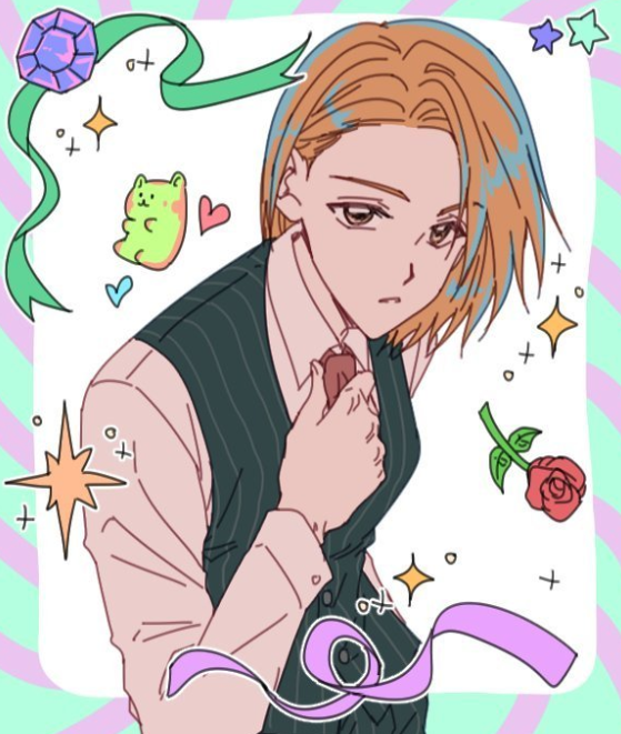 可爱的小白人，微信头像，可爱的小白人（大神画家绘制《咒术回战》四人组）