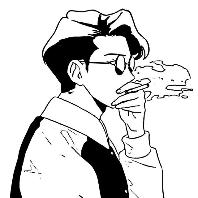 路哥黑白头像微信，路哥黑白头像（超帅的一组黑白动漫头像）