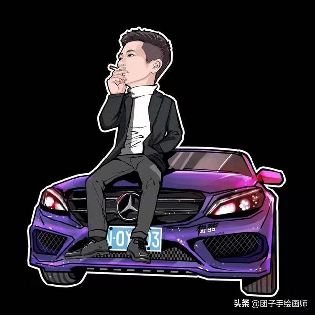 贰迟  酷拽ins风嘻哈男头，微信头像，贰迟  酷拽ins风嘻哈男头（爱玩一组机车）