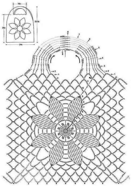 钩针编织小包包，钩编简单的小包包（只要毛线或花片就可钩出）