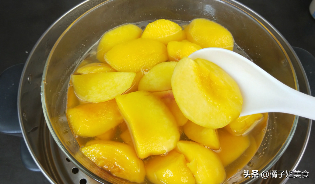 圖片[5]-黃桃罐頭升級版 不水煮 桃子味更濃 做法超簡單！-起舞食譜網(wǎng)