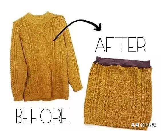 家里的旧毛衣怎么处理，家里的旧毛衣怎么处理最好（这样一改，再也不用买新衣服）