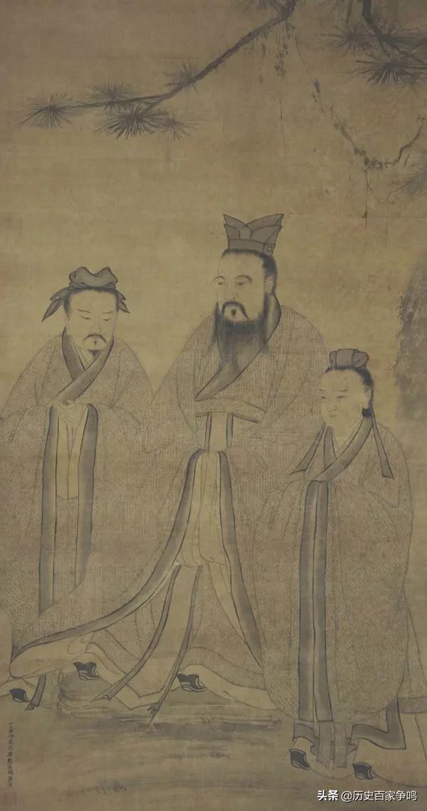 儒家五圣原来是他们，儒家五圣分别是（不知何人所绘《三圣像》）