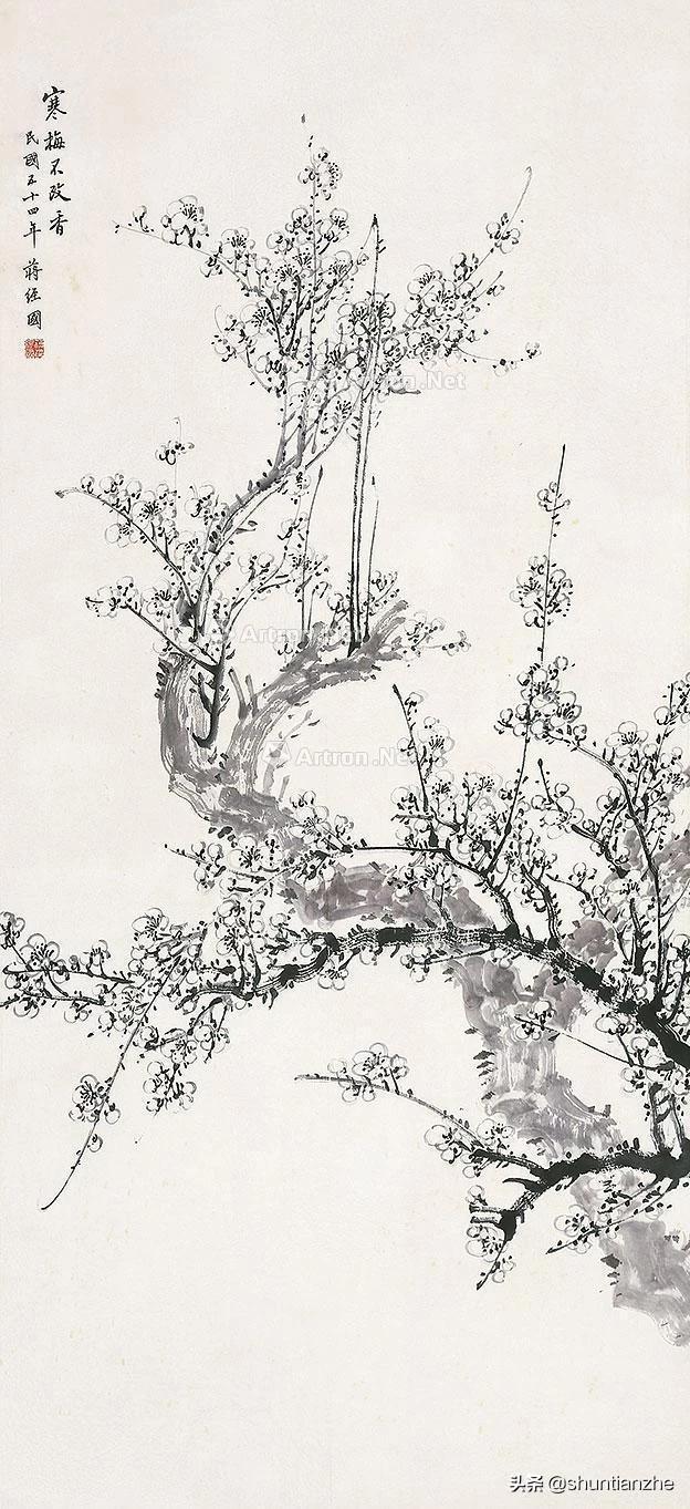 写意梅花100种画法，构图一百例，学完够用了