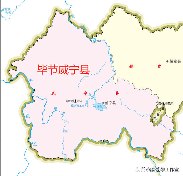 贵州毕节威宁地图图片