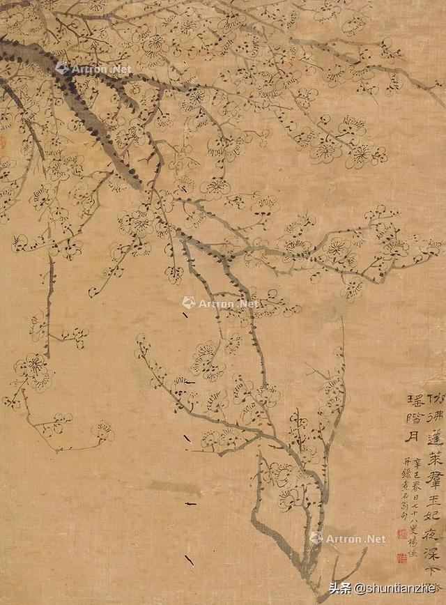 写意梅花100种画法，构图一百例，学完够用了