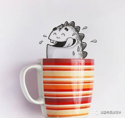 小恐龙怎么画，恐龙怎么画简单又好看（创意手绘丨他画出一只很有戏的小恐龙）