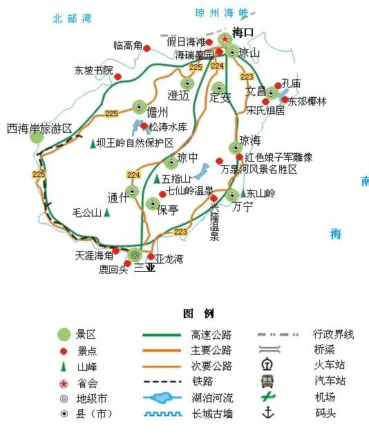 江西旅游地图，安徽江西旅游地图（全国旅游地图精简版）