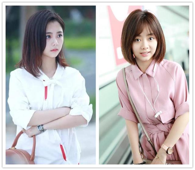 2,谭松韵示范:拯救大圆脸的"刘海",不管什么发型,都能显瘦