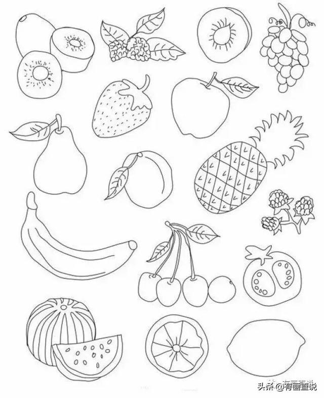 香蕉树简笔画步骤，香蕉树怎么画 儿童简笔画（儿童画简笔画临摹素材52张）