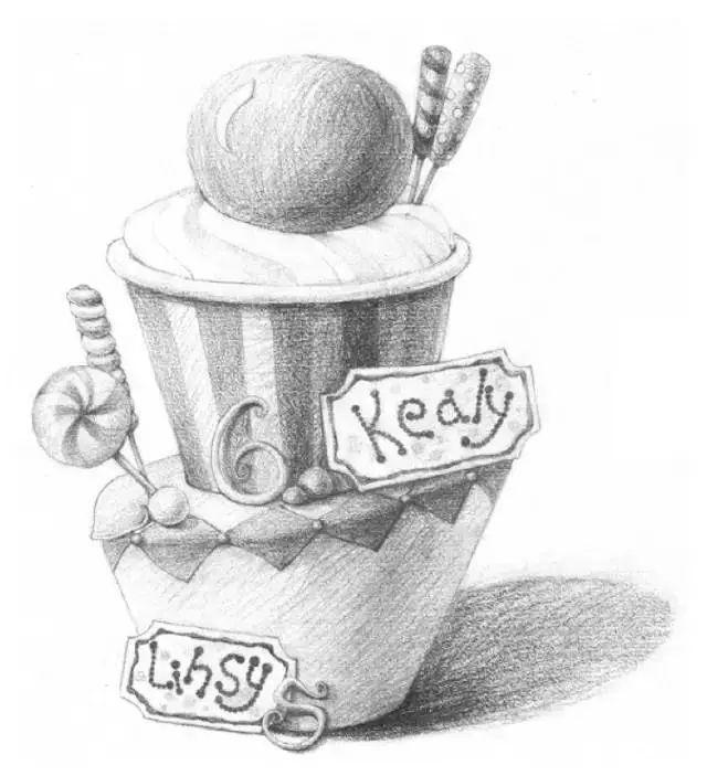 怎么画糖果简笔画，怎么画糖果简笔画可爱（素描：糖果冰激凌只需六步）