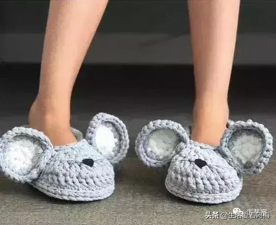 新手勾鞋子一步一步教，鞋子的钩法详解简单几步教会你（是时候为家人钩织地板拖了）