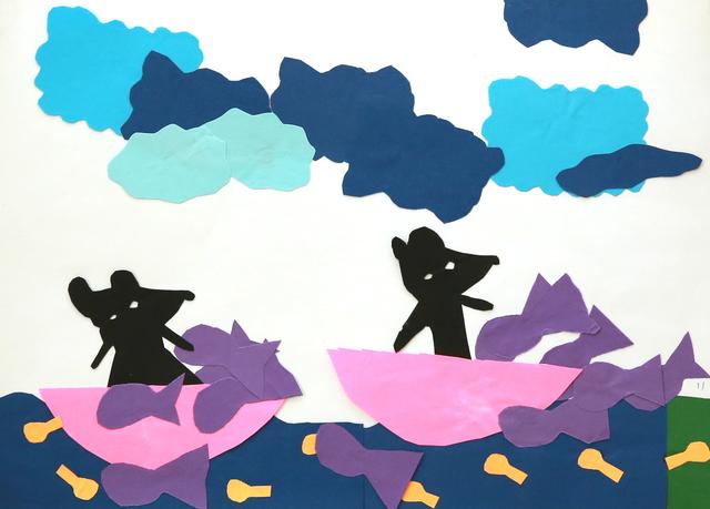 荷花池简笔画，荷花池简笔画手绘（美丽云浮——2020年云浮市庆祝六一儿童节少儿书画作品展）