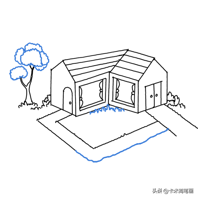 怎么画楼房简笔画，画楼房简笔画 幼儿园（简单又好看的房子简笔画教程）