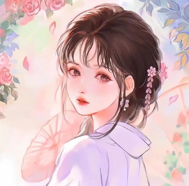 动漫手绘背景头像,动漫手绘背景头像女(动漫二次元人物卡通手绘系列