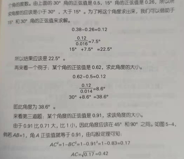 正弦90度等于多少（如何根据任意正弦值求角度）
