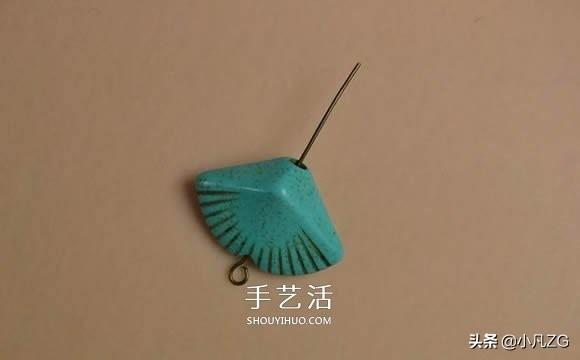 如何做贝壳饰品，如何做贝壳手工艺品（复古风格绿松石贝壳耳环的DIY制作图解教程）