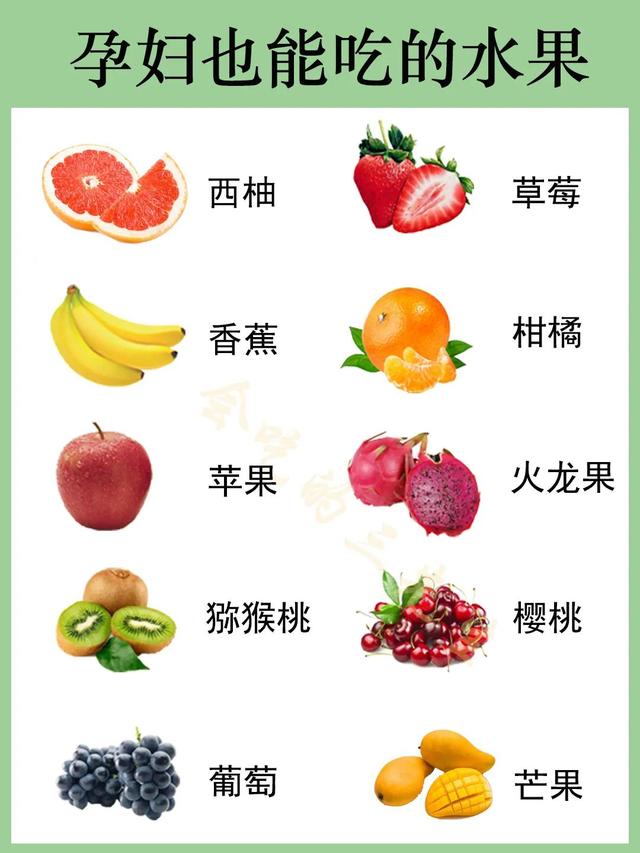 孕妇必吃的12种水果，孕妇必吃的12种水果怀孕吃什么水果（孕妇可以吃的10种水果）