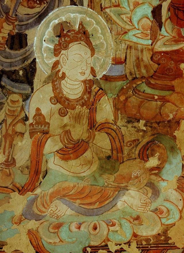 壁画,壁画师去哪里学(敦煌154窟107幅高清壁画图片)